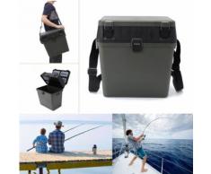 Tempsa Boîte De Pêche Rangement Équipement Siège Avec Bandoulière Côté Plateau Bateau Verte Plastique