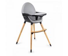 Fini Chaise Haute Bébé 2en1 Style Scandinave Nordique Bois Noir