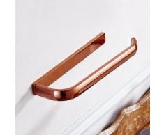 Porte-serviette Mural En Laiton Barres Salle De Bain Rail Toilette Titulaire De Support Ameublement Rose Doré MagiDeal