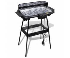 Barbecue Electrique Grille Rectangulaire Pour Jardin