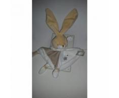 Doudou Plat Lapin Cmp Beige/Crème/Écru Blanc Marron Étoile Argent Gris 4 N¿Uds Un Rêve De Bébé Gifi Jouet Bebe Naissance Peluche Éveil Enfant Comfort Blanket Comforter Soft Toys