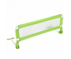 Tectake Barrière De Lit Bébé Universelle Maillage Transparent 112 Cm Vert