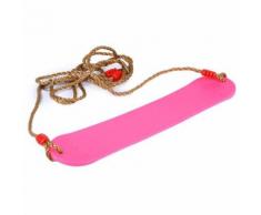 Siège Suspendu Bébé Balançoire Jouet D'enfant Ceinture Intérieur Extérieur Jardin Rose