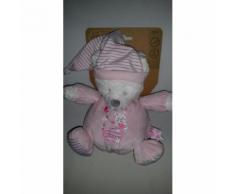 Doudou Ours Ourson Oursonne Moon Max & Sax Rose Rayé Gris Blanc Lune Étoile Carrefour Jouet Bebe Naissance Peluche Éveil Enfant Blanket Blanky Soft Toys Blankie Comforter Plush 20 Cm Grand Modèle( Ho