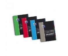 Oxford Cahier Organiserbook - Polypropylene - Avec Trieur Intégré - 160 Pages - 24.5 X 31 Cm - Etudiant