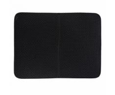 55x70cm Tapis De Litière Pour Chat Pad Pliable Pour Animaux De Compagnie Coussin De Repos De Chat - Noir L