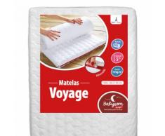 Babysom - Matelas De Voyage Pour Bébé - 60x120cm - Déhoussable - Epaisseur 5cm - Roulé - Fabrication Française