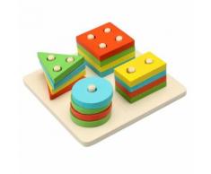 Bébé Enfant Enfants Perfectionnement Jouet Éducatif En Bois Tri Conseil Forme Géométrique Appariement Blocks Kits