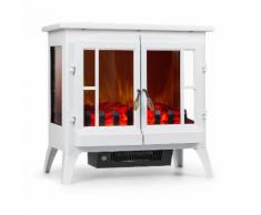 Klarstein Innsbruck Cheminee Electrique Decorative Avec Effet Flammes Realistes Led - Chauffage : 1000w / 2000w - Thermostat - Blanc