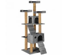 Tectake Arbre À Chat 169 Cm Goran Griffoir Gris