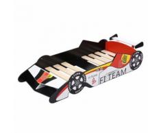 Langria Lit À Thème De Voiture De Course D'Enfant Lit De Soutien Capacité Jusqu'À 110lbs Pour Des Chambres À Coucher De Gosse Pour Les Chambres D'Enfant