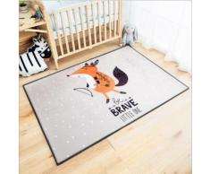Tapis De Jeu Pour Enfant Epais Et Doux Motif Adorable Animal 100*150cm Tapis De Chambre Multi-Fonction Pour Bébé - Motif Fox