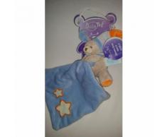 Doudou Mouchoir Lapin Chien Baby Nat' Babynat Phosphorescent Photoluminescente Lumineux ,Brille Dans Le Noir Bleu Blanc Orange Étoile Peluche Bébé Jouet Naissance Carré Plush Soft Toy Comforter