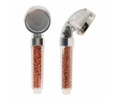 Pommeau Douche Spa Pomme de Douche Multifonction Tourmaline Germanium Eco Purifie Adoucit Eau Anion