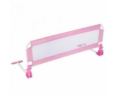 Tectake Barrière De Lit Bébé Universelle Maillage Transparent 112 Cm Rose