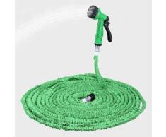 175FT Excelvan Tuyau d'eau tuyau d'arrosage extensible avec pistolet pulvérisateur 7 en 1 vert