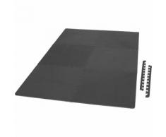 Gorilla Sports - 6 Tapis De Protection En Mousse - Épaisseur 1,2cm - 12 Pièces D¿About - Coloris Noir, Bleu, Gris, Rouge, Bois Foncé, Bois Clair - Couleur : Noir