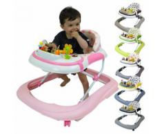 Monsieur Bébé ® Trotteur Bébé Évolutif Musical, Pliable Et Réglable En Hauteur - Rose