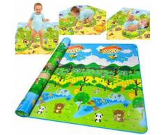 Tapis Géant Amis De La Jungle Coussin Ramper Couverture Enfant