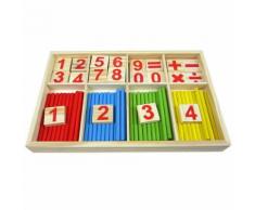 Bébé Jouet Bois Blocks Montessori Jouets Éducatifs Mathematical Intelligence Stick Building Blocks Cadeau
