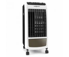 oneConcept CarribeanBlue - Rafraichisseur d'air 3-en-1, ventilateur multifonctions : purification d'air, humidificateur (70W, réservoir de 4L, packs frigorifiques intégrés) - noir/blanc