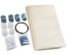 Windhager Voile Pare-Soleil pour la Technique de Tension de Corde, Idéal pour Pergola Ou Véranda pour Une Protection Solaire Idéale, 270 x 140 cm, Blanc Crème, 10868