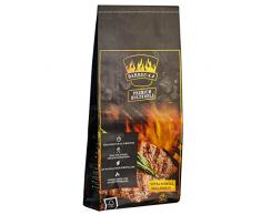 Barbec-U Briquettes de charbon de qualité supérieure, 5 kg, charbon de bois, briquettes, charbon à brûler, prêt en 35 minutes, certifié FSC, charbon pour barbecue et braise à combustion lente
