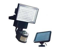 GardenKraft Adaptateur dinterface détecteur de Mouvement Lampe de sécurité Solaire avec 60 LED – Noir