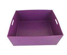 Bac à fleurs et de rangement jardin avec poignées 81L violet - Fabrication française