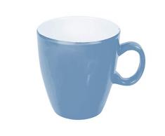 Bo-Camp Tasse Bo-Camp-Tasse-100% Melamine-Ø 7,5x8,5 Cm-Bicolore Bleu Acier