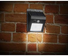EZSolar SL006BEZ Lampe Solaire de sécurité Murale avec détecteur de Mouvement Noir