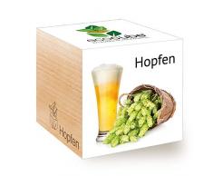 Feel Green Ecocube Pot de Fleurs en Bois 100% Ecofriendly