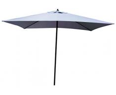 GARDEN FRIEND O850304 Parasol 2 x 3 m - Couleur : Gris. Structure en Acier.