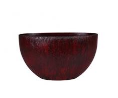 Universal Pot de Fleurs, Coupe de Fleurs Roto Pebble, résistant au Gel et ultraléger, Rouge, 60x35cm