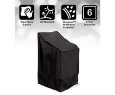 Bosmere D570 Storm Black Housse pour Chaise Pliante Empilable Noir 61 x 68 x 107 cm