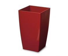 Vase Arco Vase carré Rouge 25 x 42 cm