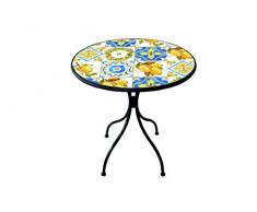 Galileo Casa Tuscany Table Ronde, Noir