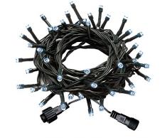 WeRChristmas WRC-8669 Guirlande Lumineuse 50 LED Basse Tension Blanc Brillant