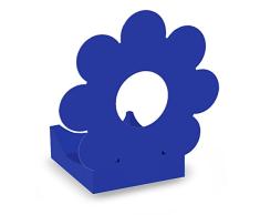 Alubox ZampirELLA Porte ou Bougie citronnelle Marguerite, Bleu, 7 x 11 x 19 cm
