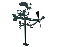 Arthifor Voile de Jardin Leon avec Drapeau, Noir