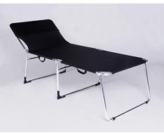 Lit de Plage en Aluminium 3 Pieds Produit Italien H40 cm Plage Jardin