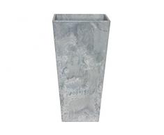 Artstone Pot de fleurs, Bac à plante Ella, résistant au gel et ultraléger, Gris, 40x90cm