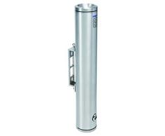 Alubox Cendrier à Suspendre au Mur, Argent satiné, 8 x 11 x 48 cm