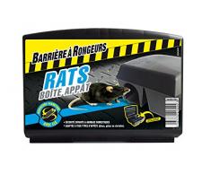 BARRIERE A RONGEURS Boîte appât Rats, Prête à garnir et rechargeable, Clé incluse, BARBOITRA