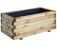 Burger 281092 Stockholm Bac à Fleurs Rectangle 80 cm