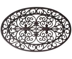 Esschert Design Paillasson Caoutchouc Ovale 70 x 46 cm, Rb05, Caoutchouc, 70 x 44 x 1,5 -