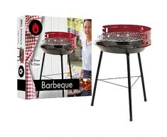 Ak Sport 1370008 Barbecue Trépied Métal Rouge 7,6 x 37 x 35,5 cm