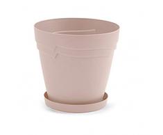 Whitefurze Boston Pot de Fleurs, Plastique, Rose poudré, 28cm Round Boston Planter