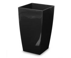 Geda 18026–s-sETalgarve vase 15 x 26 cm avec insert en tissu noir brillant