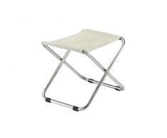 fiam 028TX BIBE Repose Pieds de Jardin Aluminium Blanc/Beige 58 x 50 x 46 cm